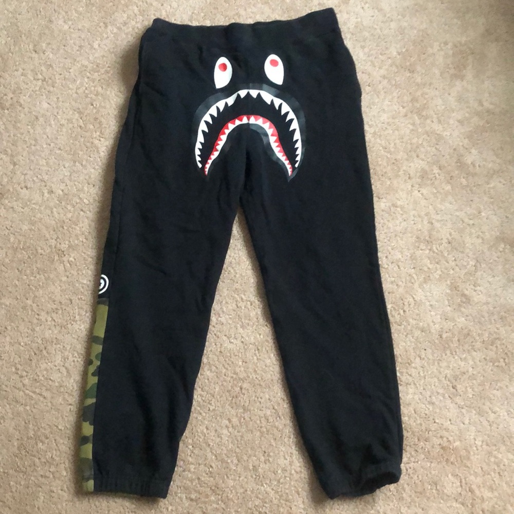 🎉HP🎉 A Bathing Ape Shark Sweatpants